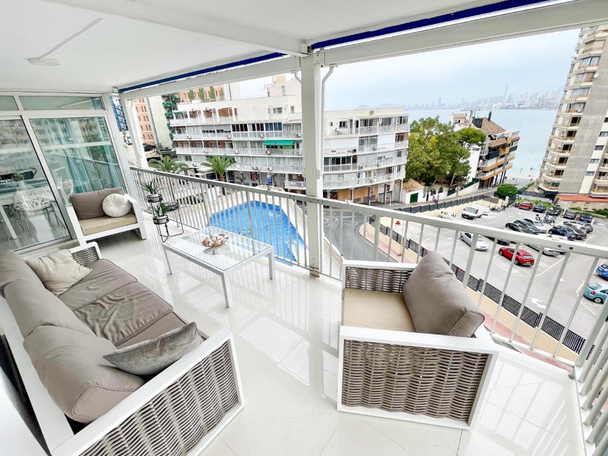 La Perla Benidorm Apartment Seaview & Pool Levante Beach Bagian luar foto