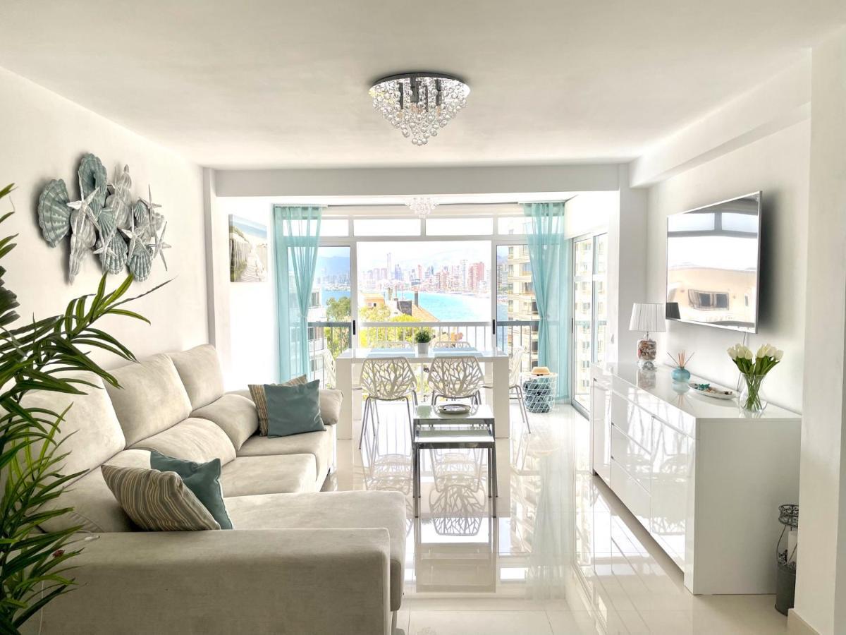 La Perla Benidorm Apartment Seaview & Pool Levante Beach Bagian luar foto
