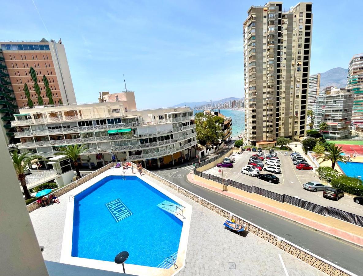 La Perla Benidorm Apartment Seaview & Pool Levante Beach Bagian luar foto