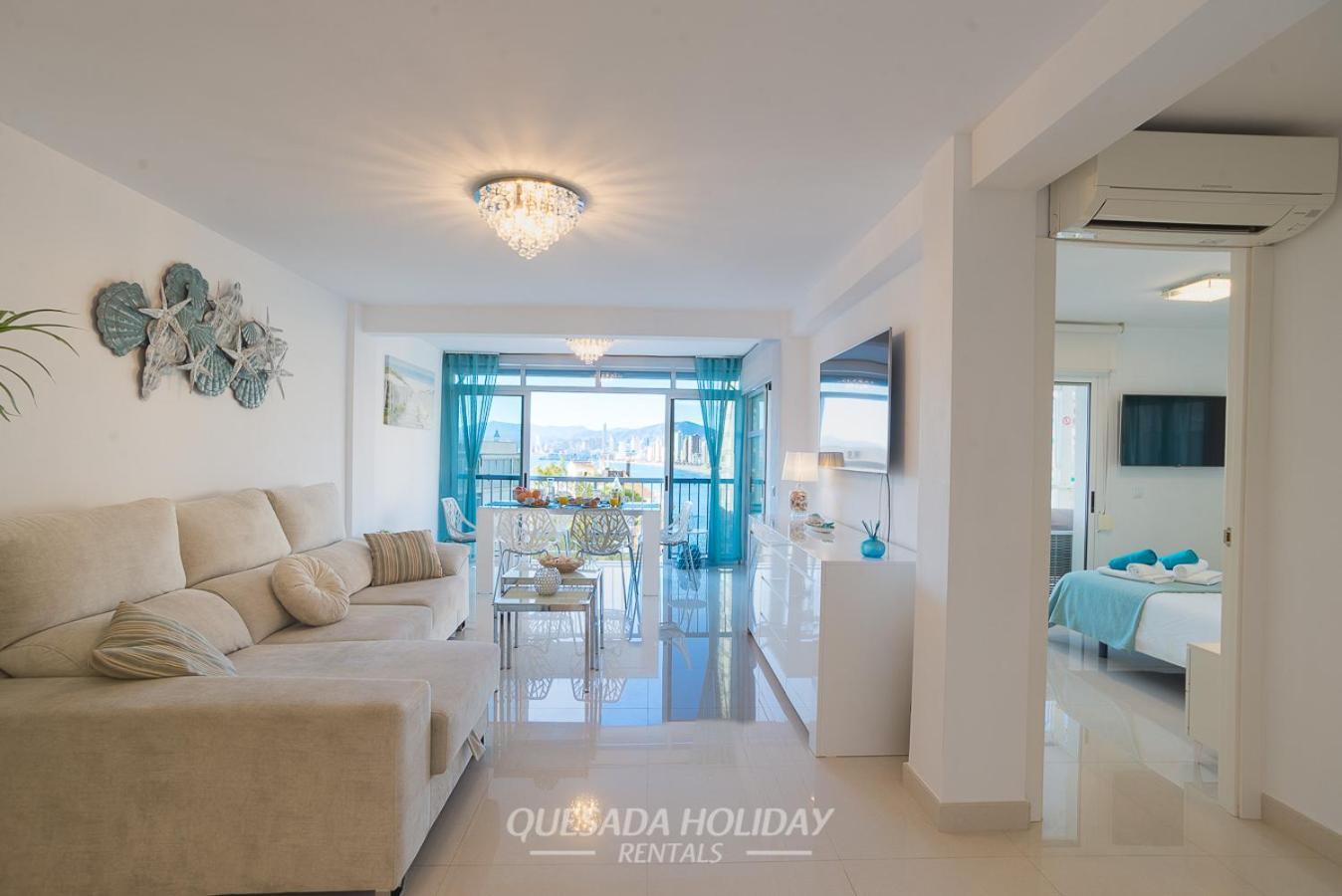 La Perla Benidorm Apartment Seaview & Pool Levante Beach Bagian luar foto