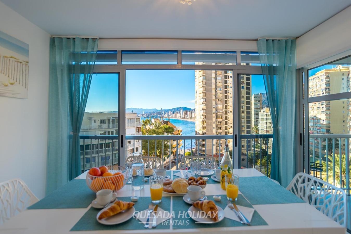La Perla Benidorm Apartment Seaview & Pool Levante Beach Bagian luar foto