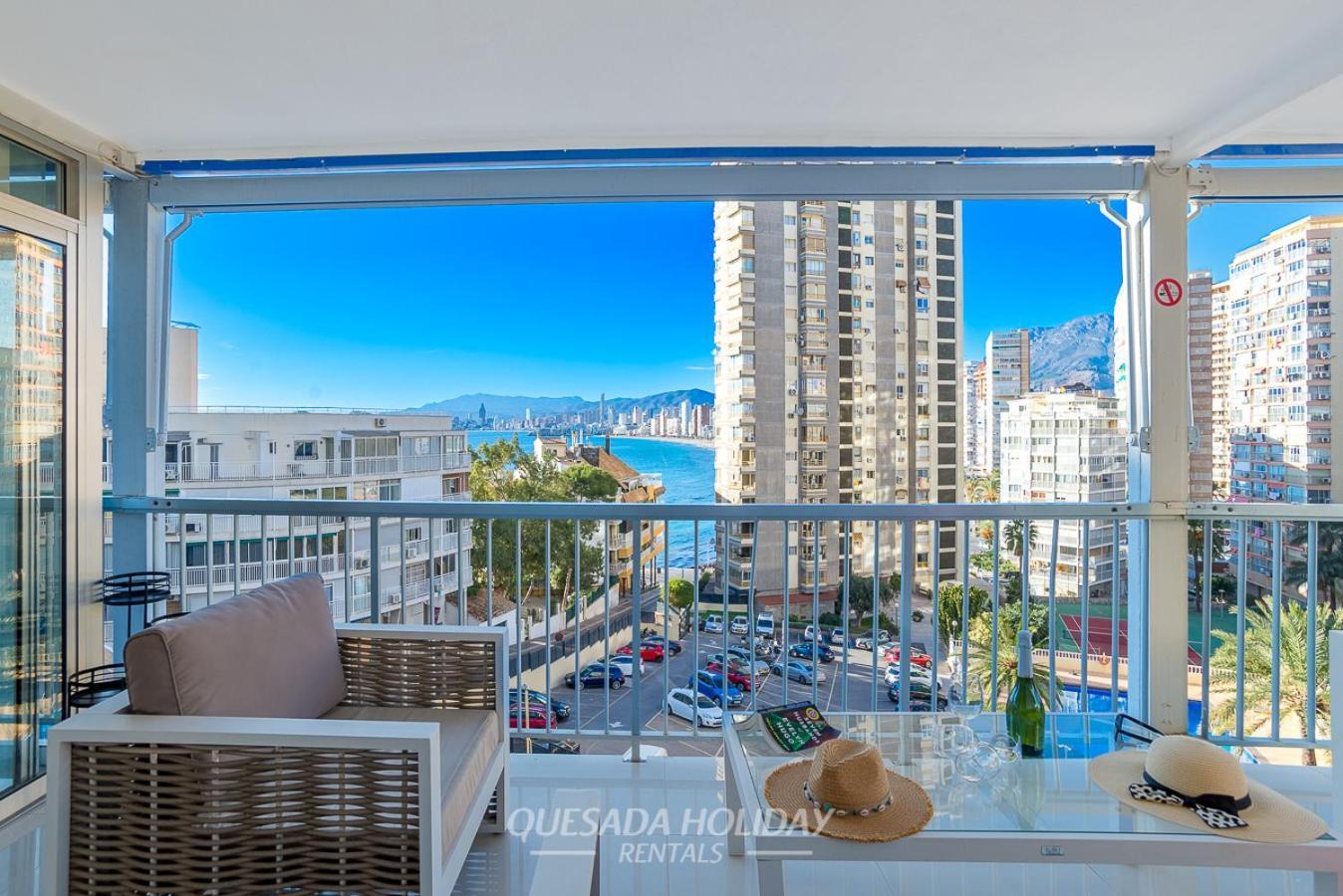 La Perla Benidorm Apartment Seaview & Pool Levante Beach Bagian luar foto