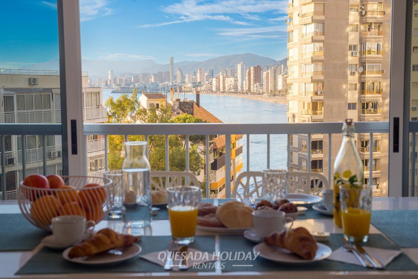 La Perla Benidorm Apartment Seaview & Pool Levante Beach Bagian luar foto